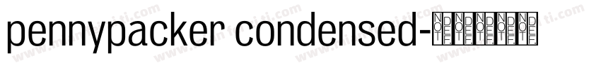 pennypacker condensed字体转换